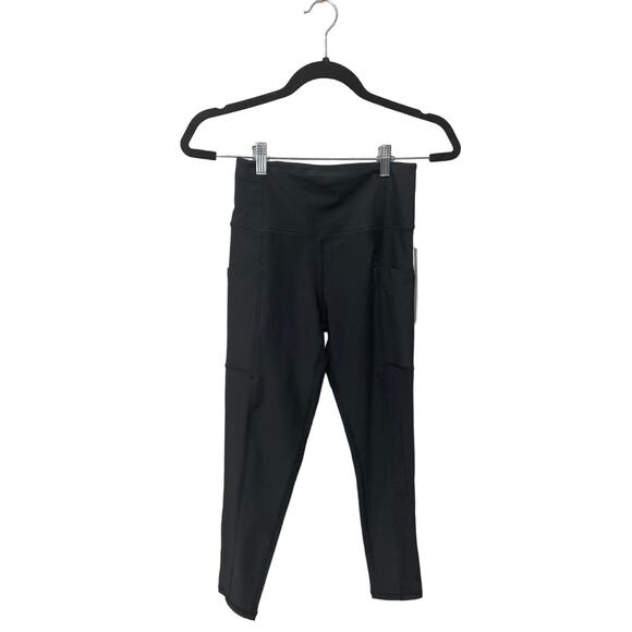 Aqua Running Fitness Athletic Leggings Size Medium - Picture 3 of 4